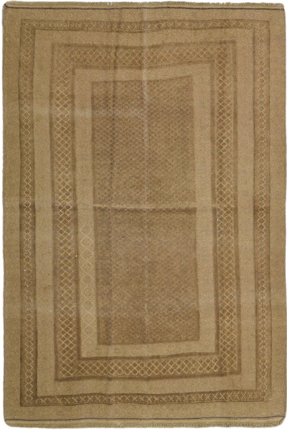 Afghani Medium Pile Vintage Soumak Rug