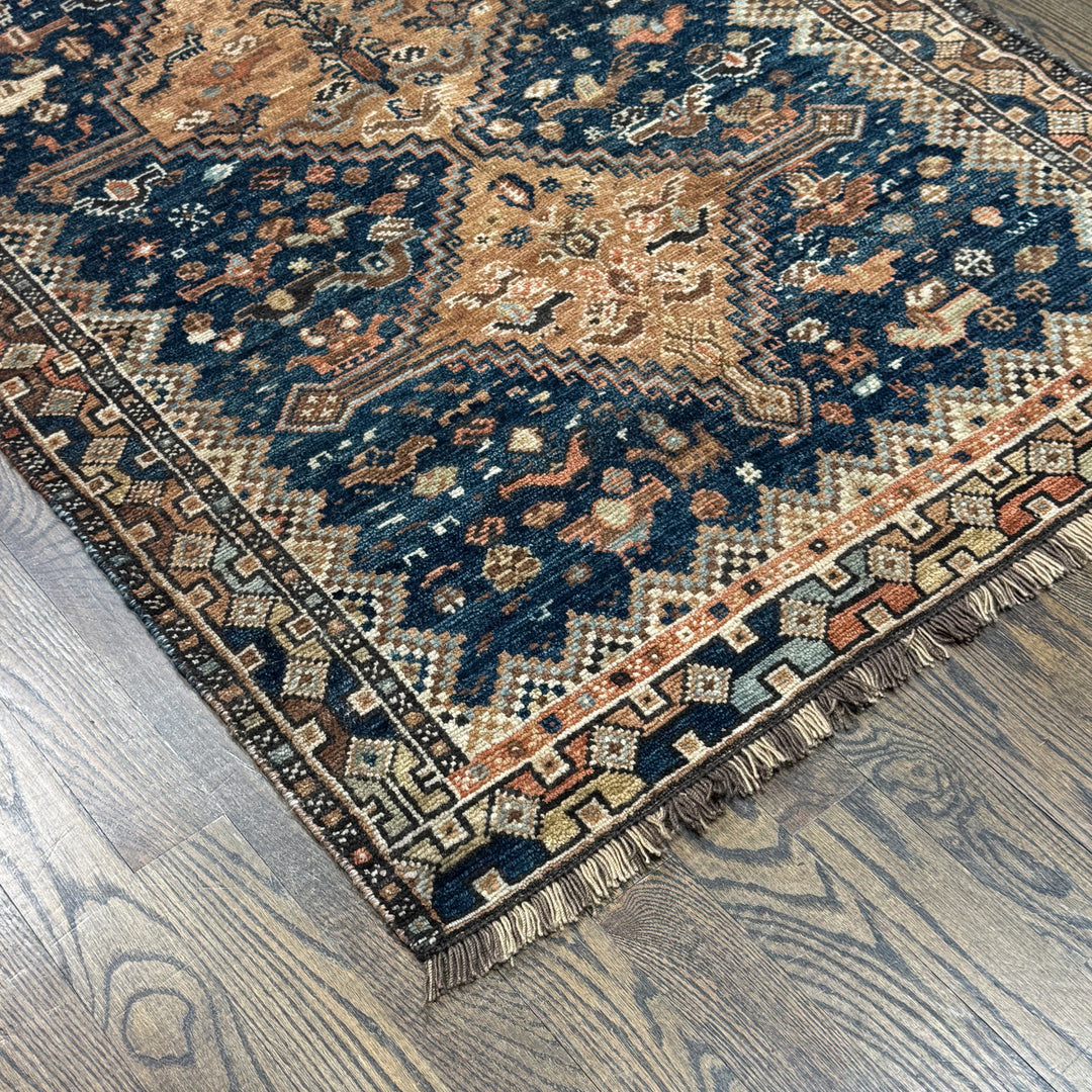 Handmade Kazak New Rug in Blue