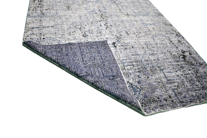 Handmade New Silk Rug in Purple