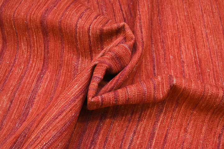 Hand Knotted Afghani Kilim Rug in orange