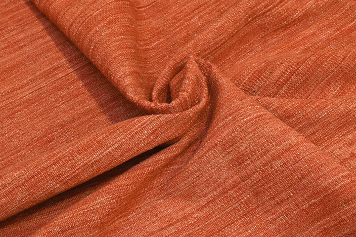 Hand Knotted Afghani Kilim Rug in orange