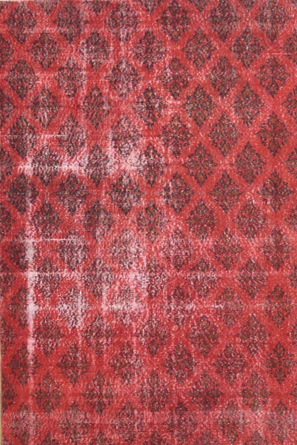 Turkish Vintage Over Dyed Rug