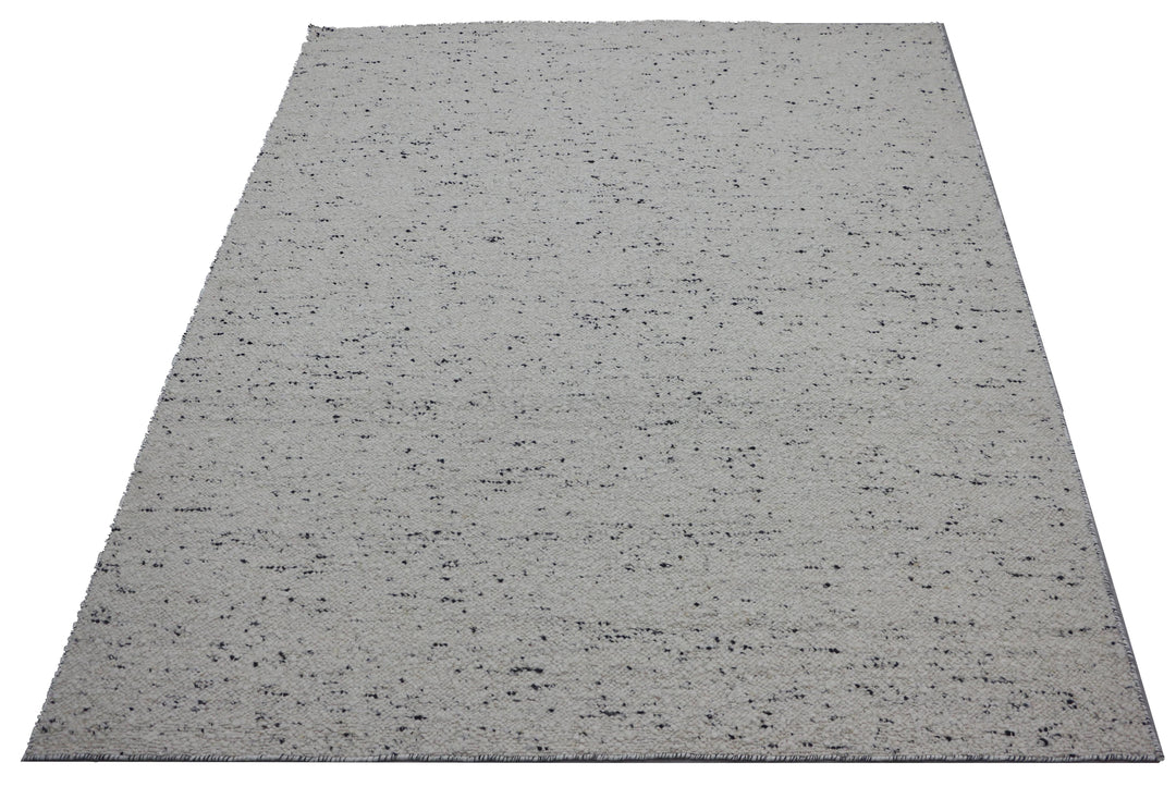 Hand Woven Modern Neutral Area Rug in White