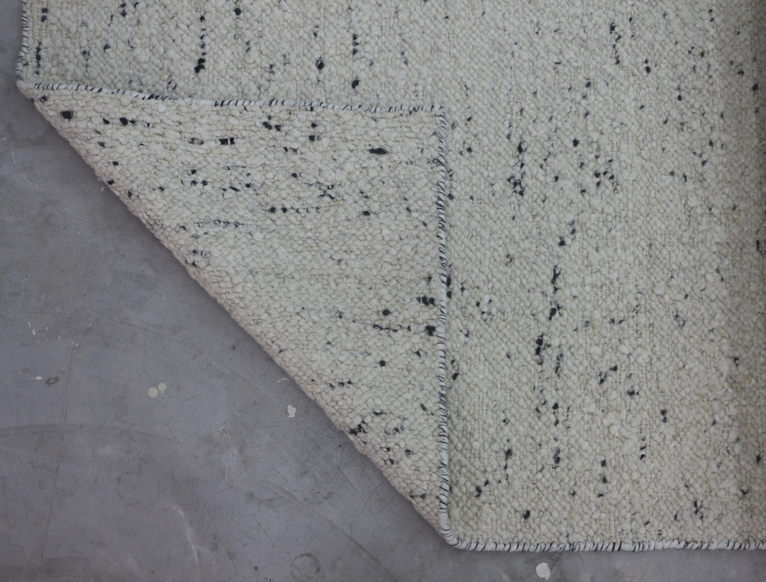 Hand Woven Modern Neutral Area Rug in White