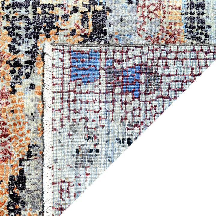 Handmade New Multicolored Modern Rug