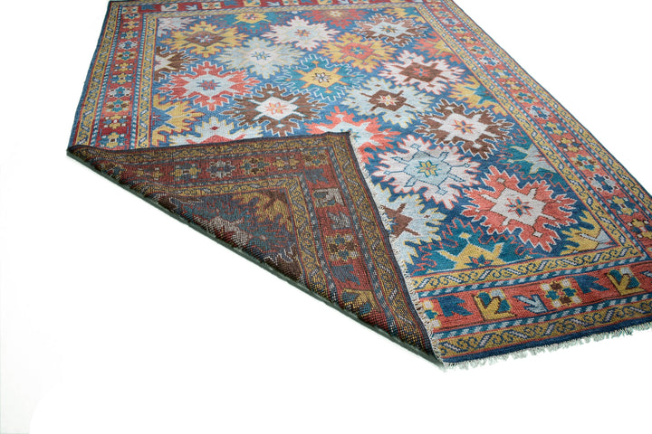 Hand Knotted Indian Traditional New Rug in blue