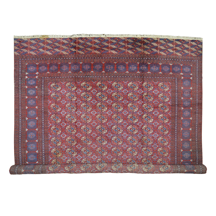 Afghani Antique Turkman in red/purple color