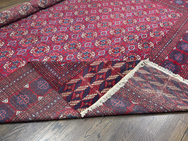 Afghani Antique Turkman in red/purple color