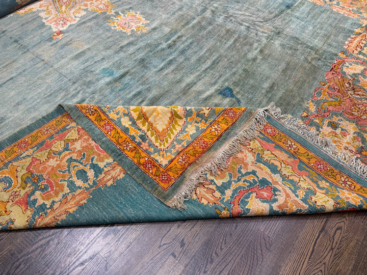 Antique Turkish Oushak Rug 