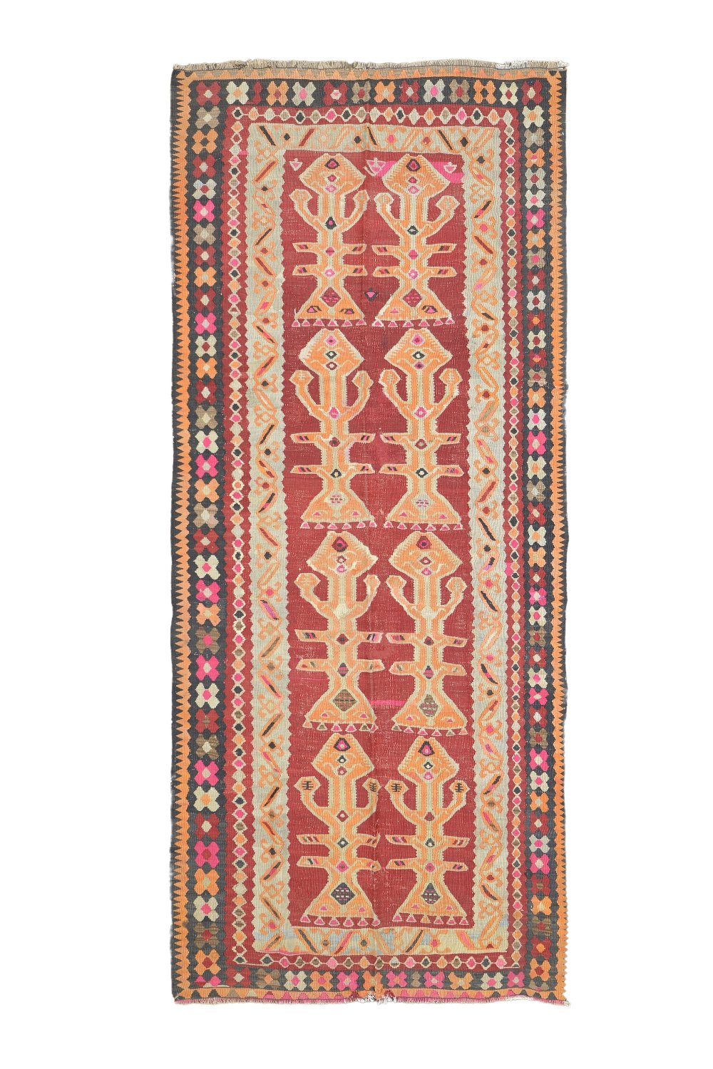 Turkish Flatweave Antique Kilim Rug