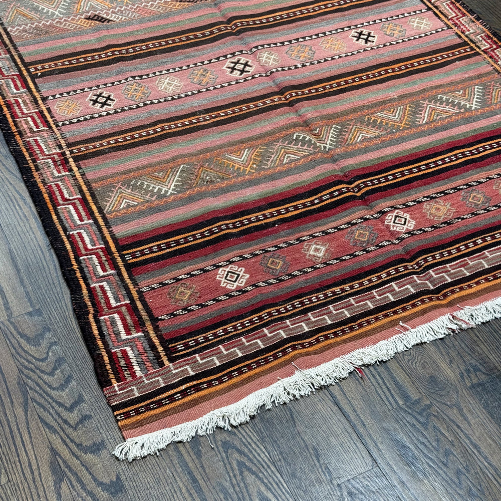 Afghani Hand Knotted Kilim Rug