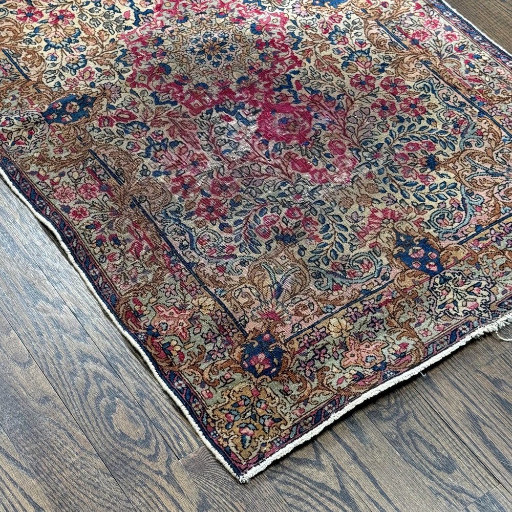 Antique Persian Kirman Rug