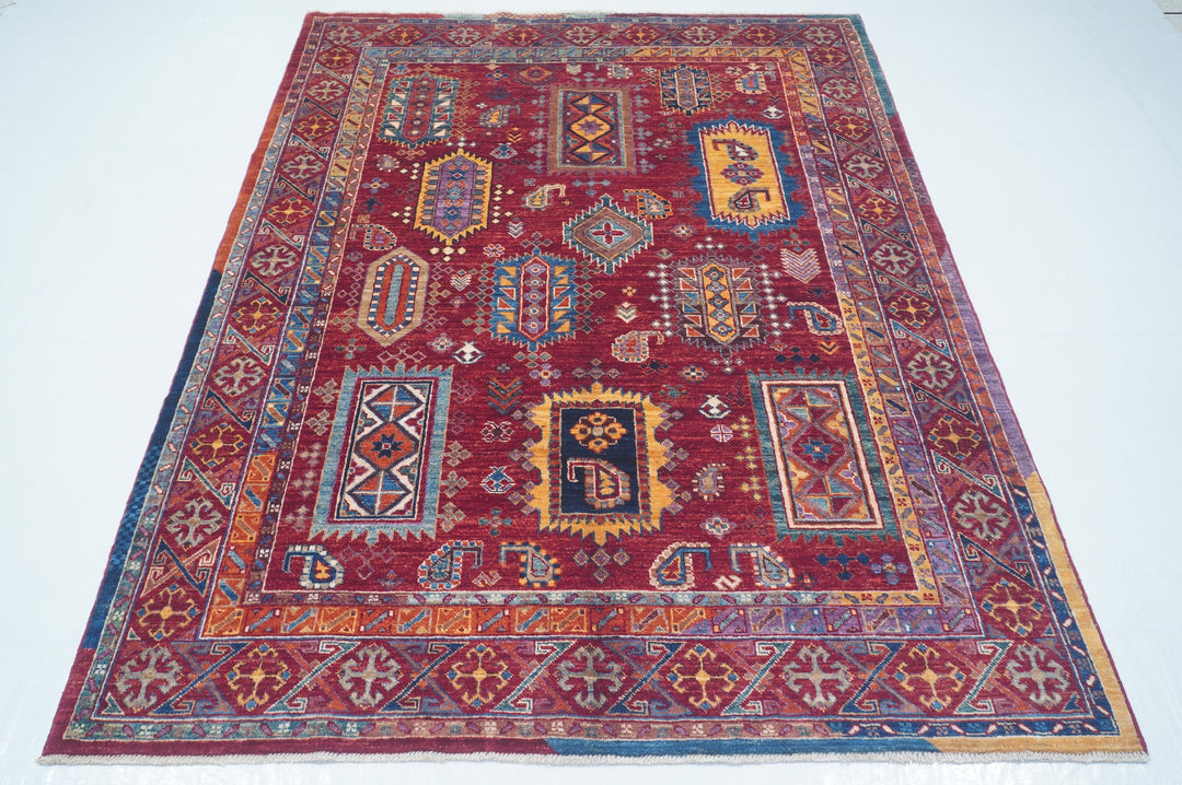 Hand Knotted Afghani Samarkand Area Rug 