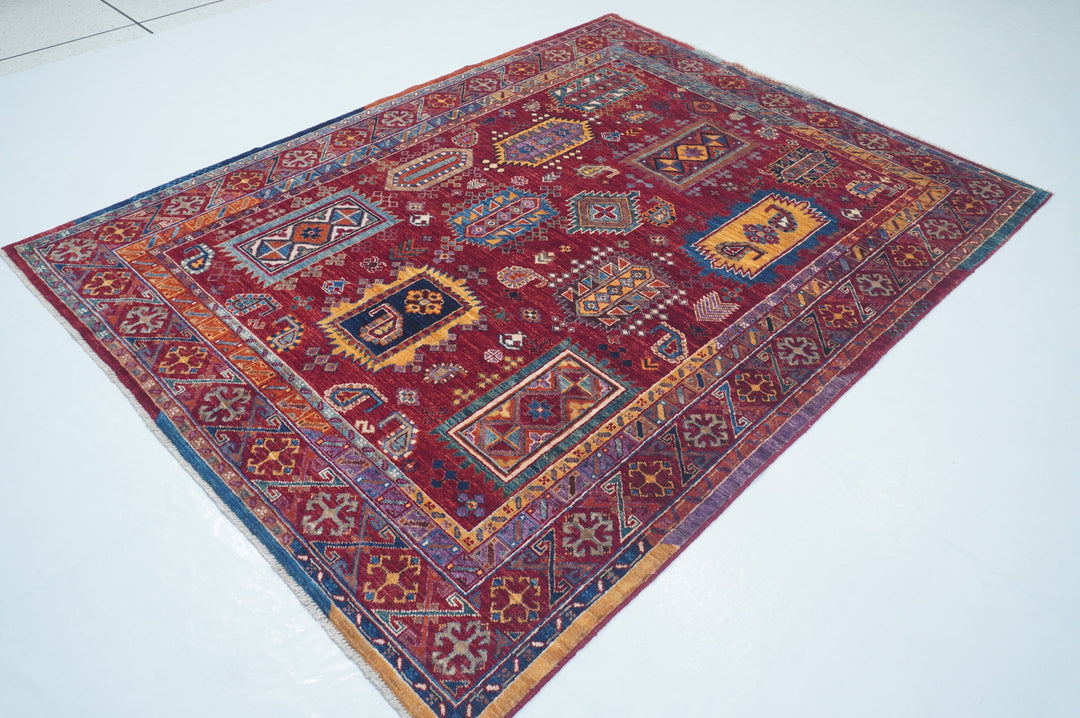 Hand Knotted Afghani Samarkand Area Rug 