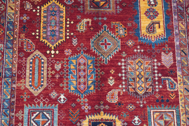 Hand Knotted Afghani Samarkand Area Rug 