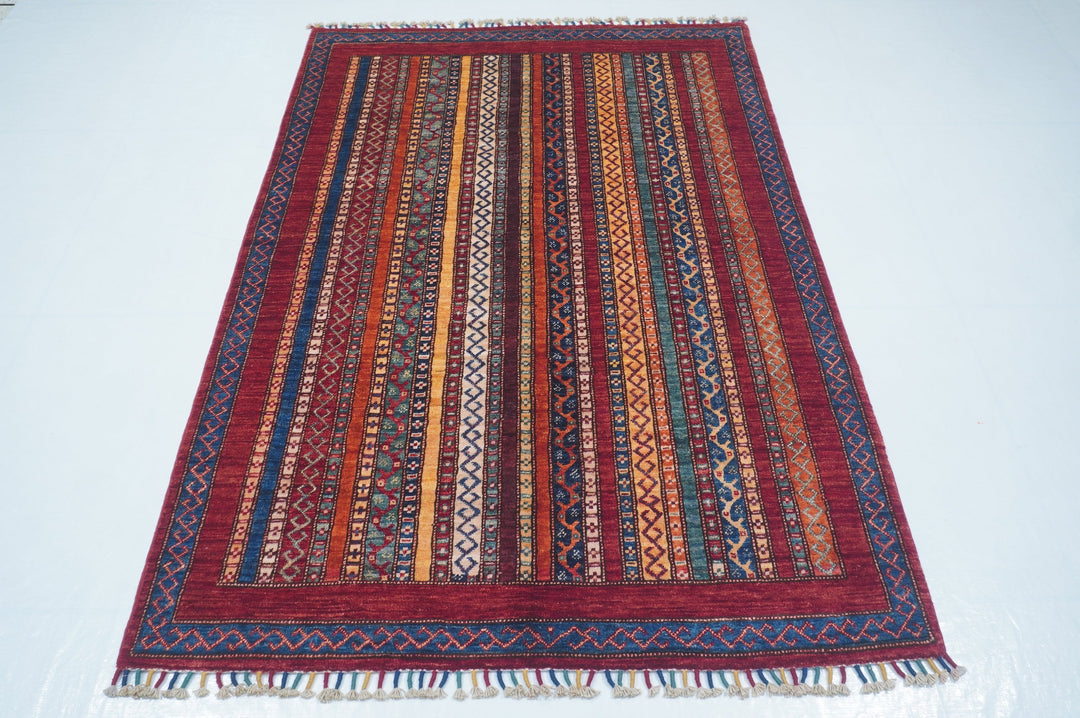 Hand Knotted Afghani Shaal Area Rug