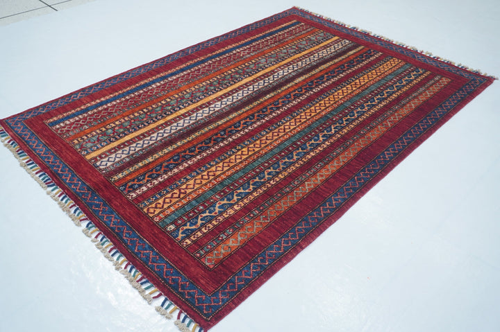 Hand Knotted Afghani Shaal Area Rug