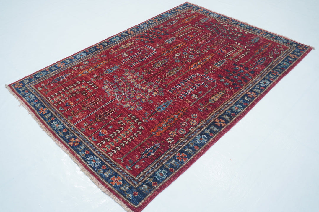 Hand Knotted Afghani Fine Aryana Rectangle Area Rug