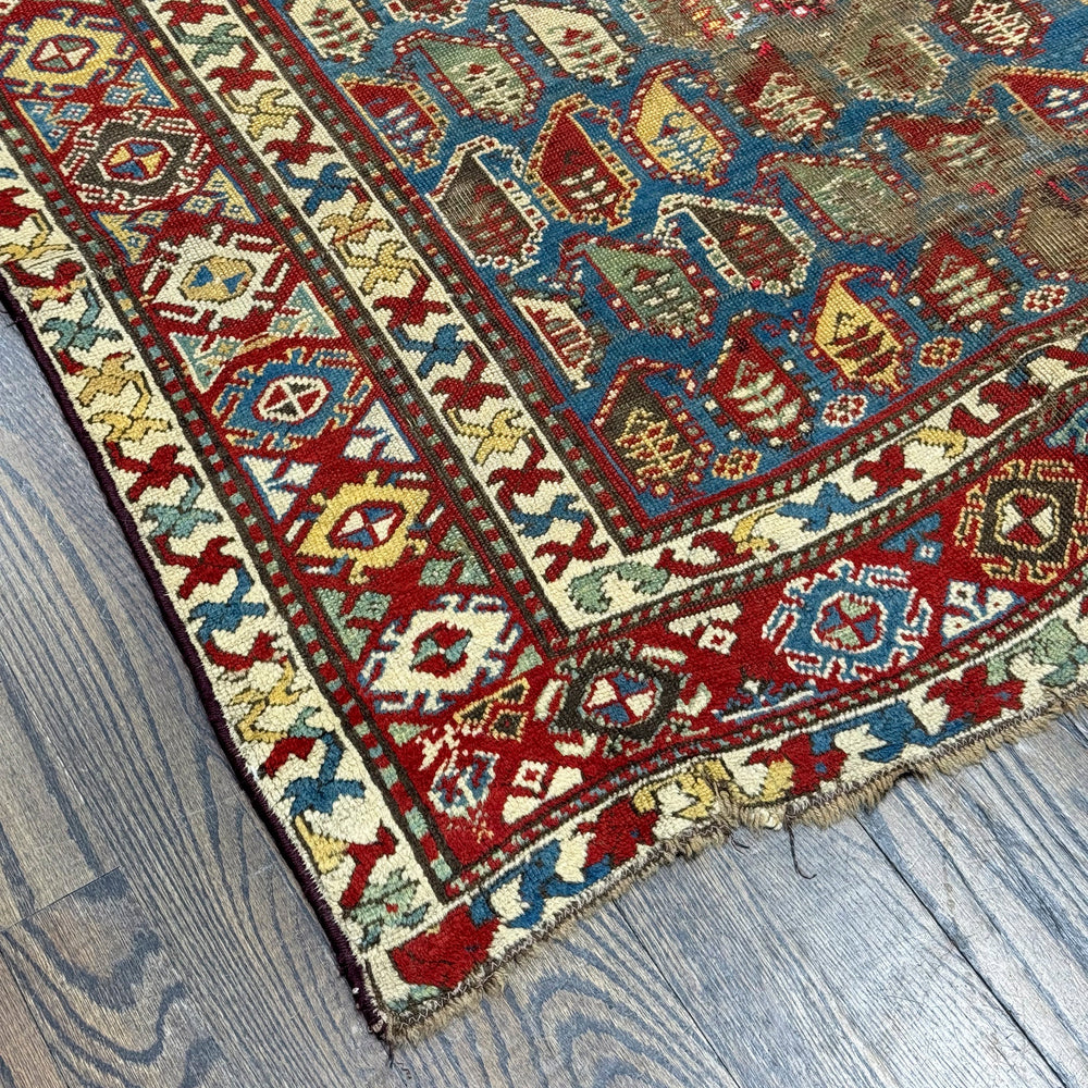 Hand Knotted Caucasian Paisely Rug