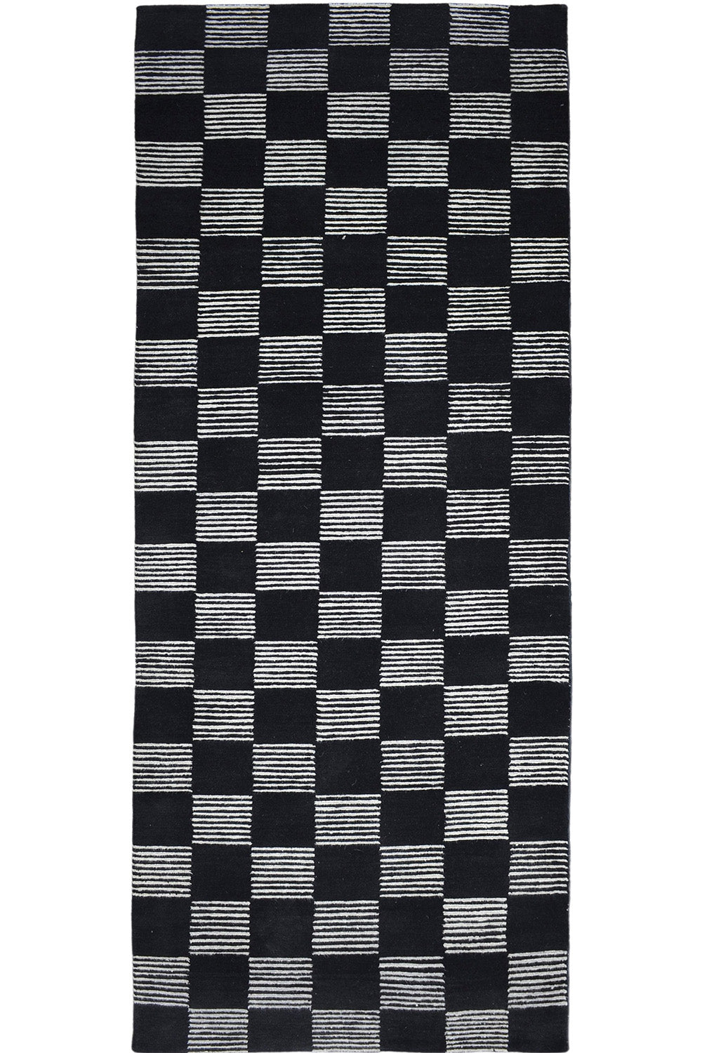 Handmade  Decorative Runner in black