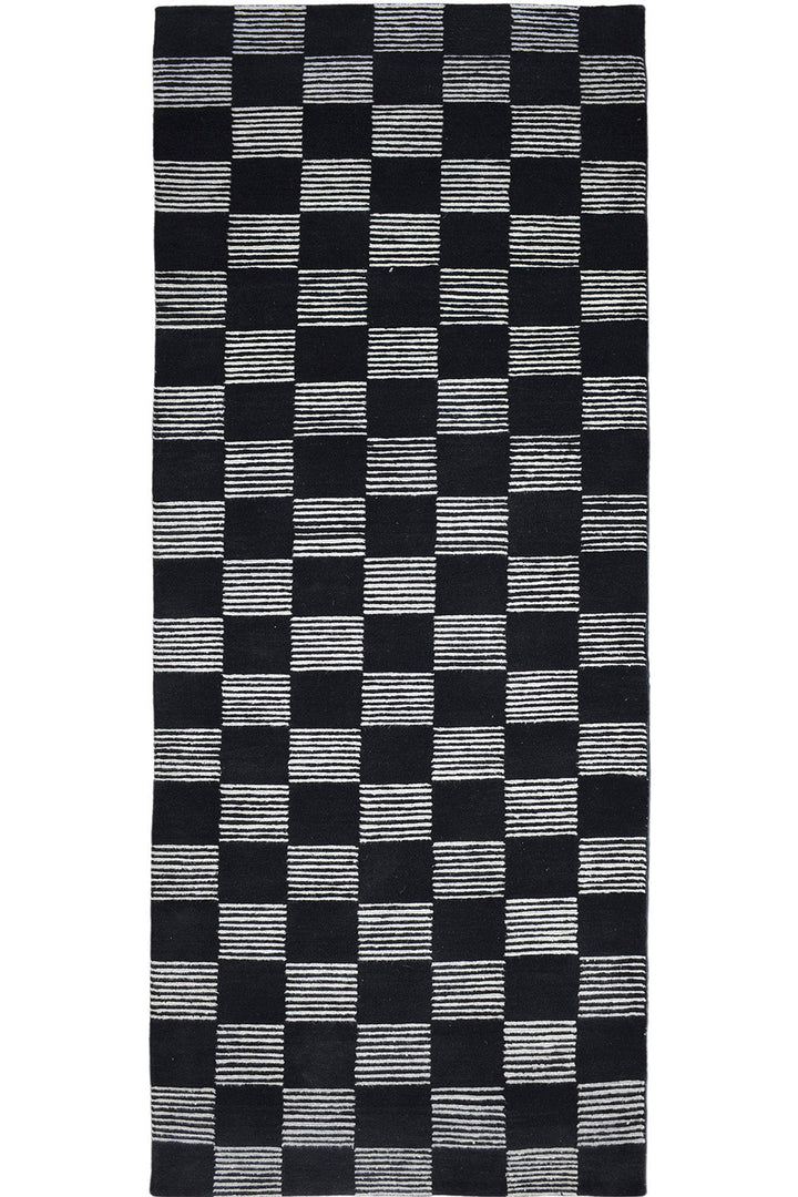 Handmade  Decorative Runner in black