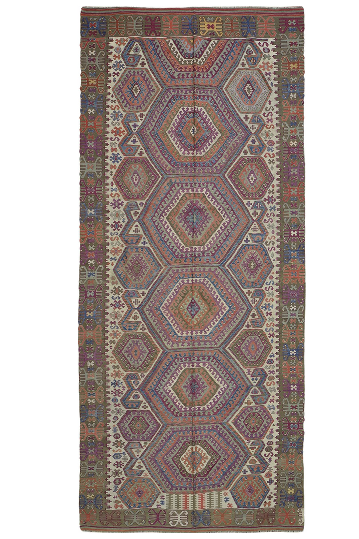 Old Turkish Kilim Rug