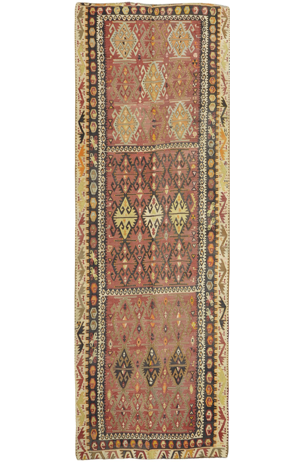 Old Antique Turkish Kilim Rug