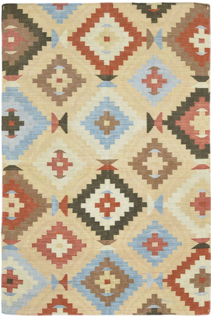 New Turkeman Yomut Flatweave Rug