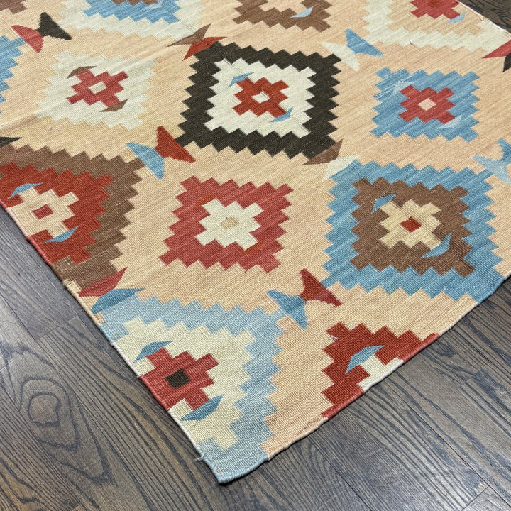 New Turkeman Yomut Flatweave Rug