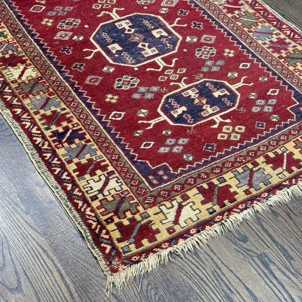 Persian Old Kazak Vintage Rug