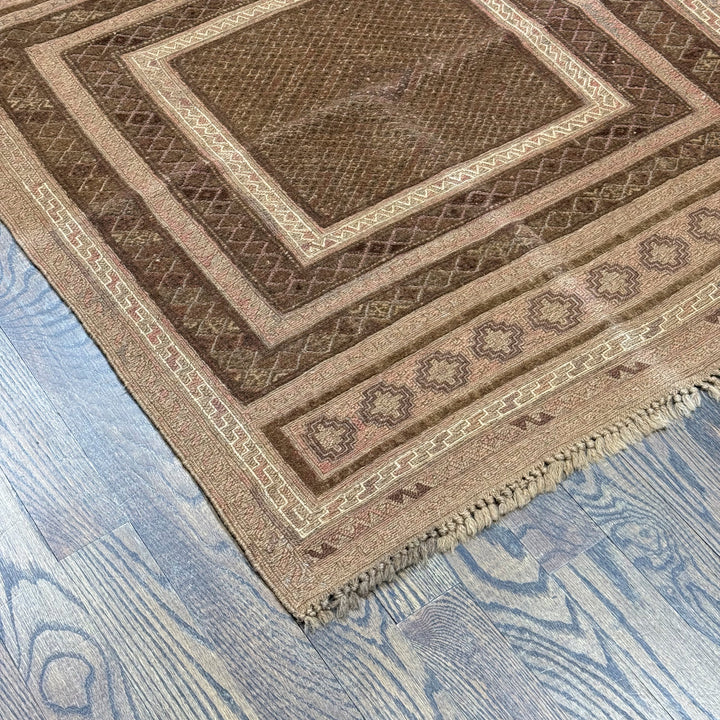 Afghani Medium Pile Square Soumak Rug