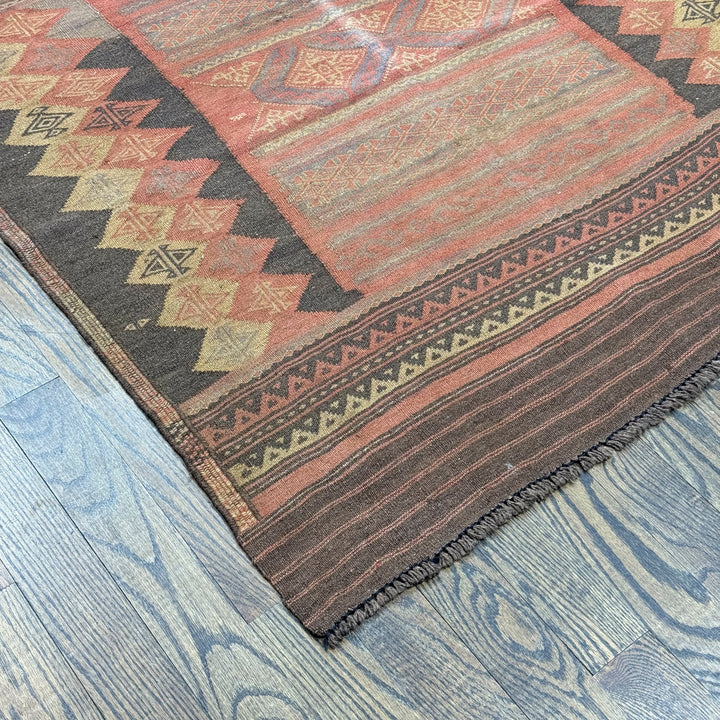 Afghani Vintage Kilim Square Rug