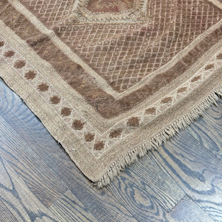 Afghani Square Vintage Soumak Rug