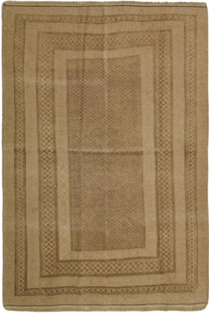 Afghani Medium Pile Vintage Soumak Rug