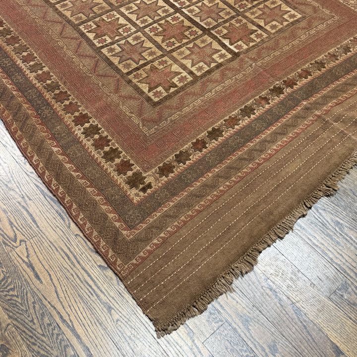 Afghani Soumak Rug in brown