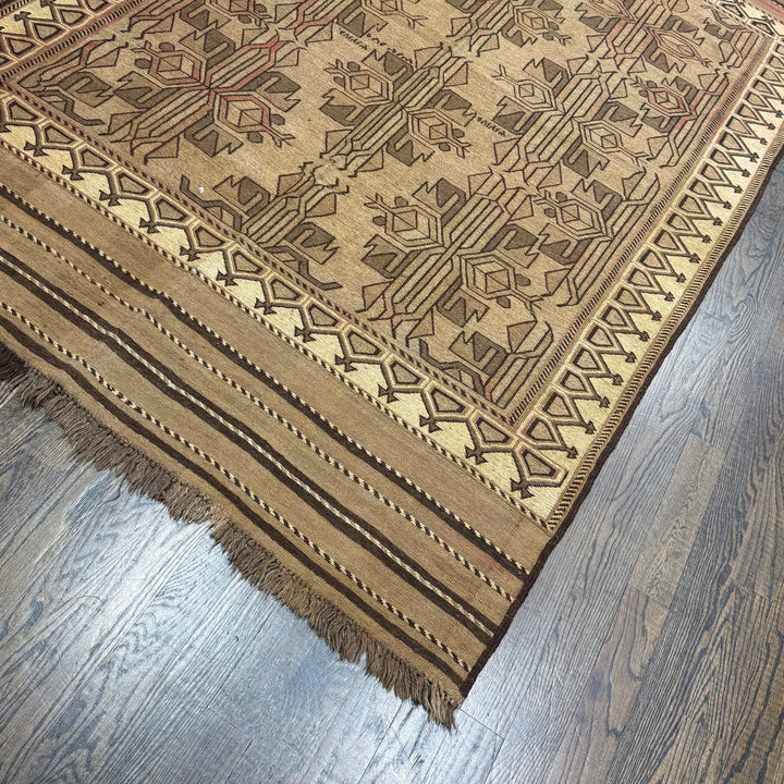 Afghani Hand Knotted Soumak Rug