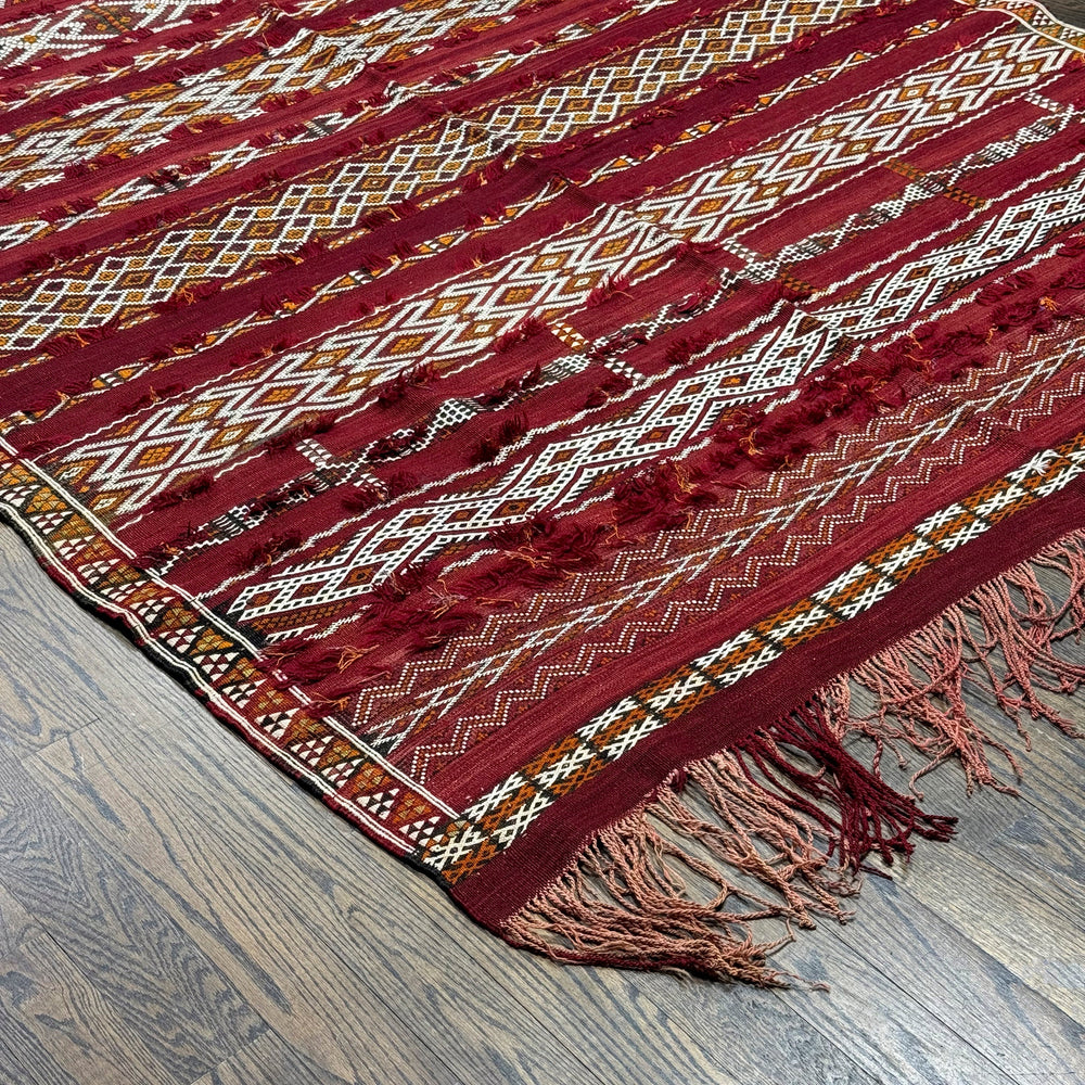 Vintage Flatweave Moroccan Rug