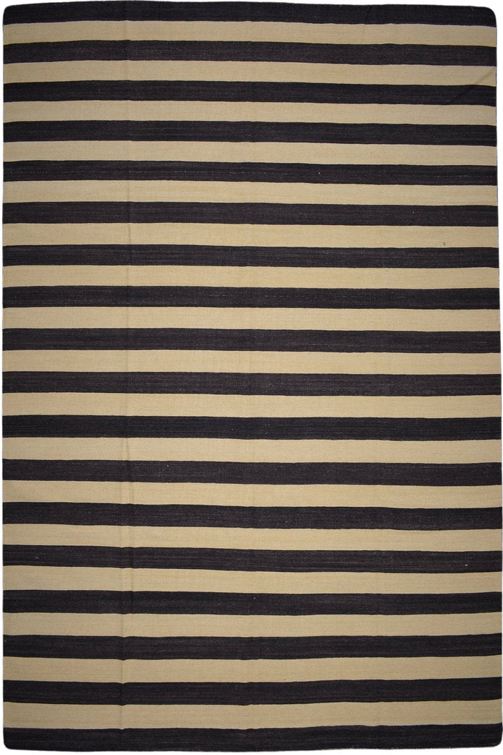 Handmade New Modern Striped Kilim