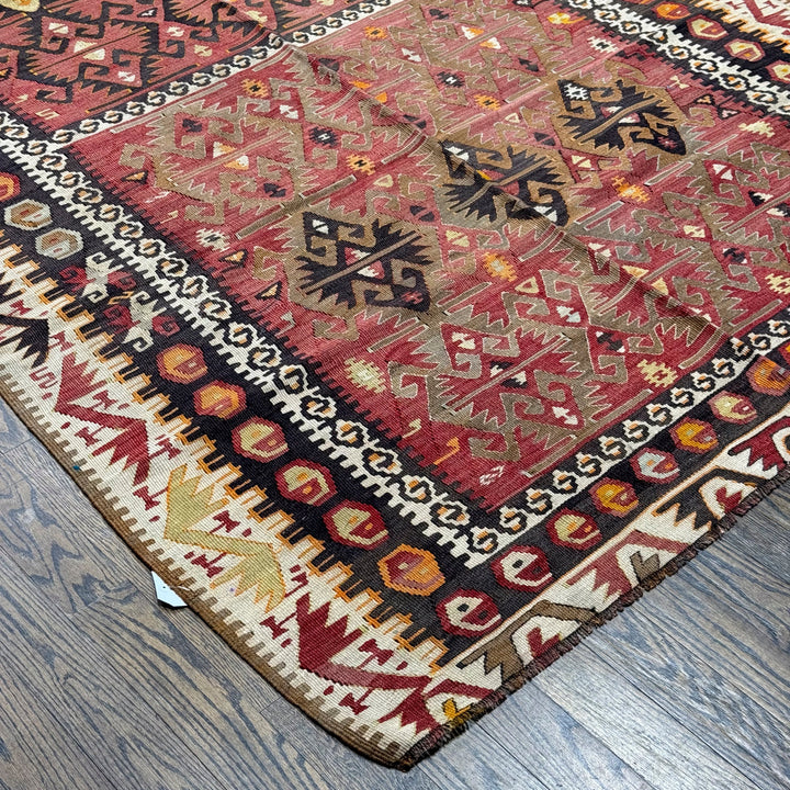 Old Antique Turkish Kilim Rug