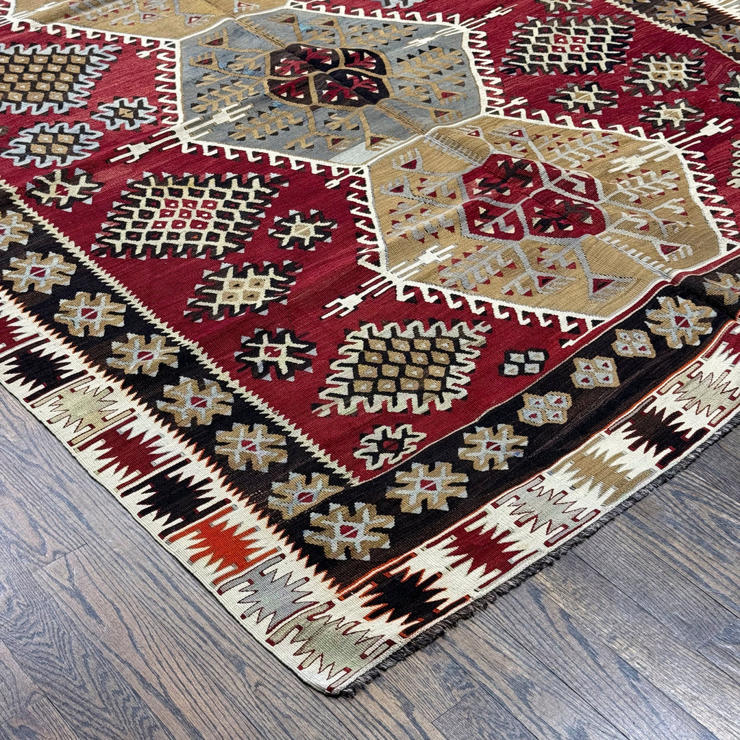 Old Turkish Kilim Rug