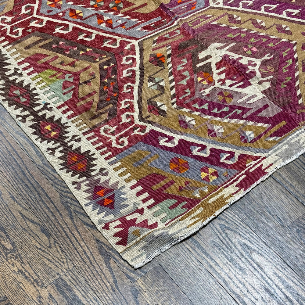 Old Turkish Kilim Rug