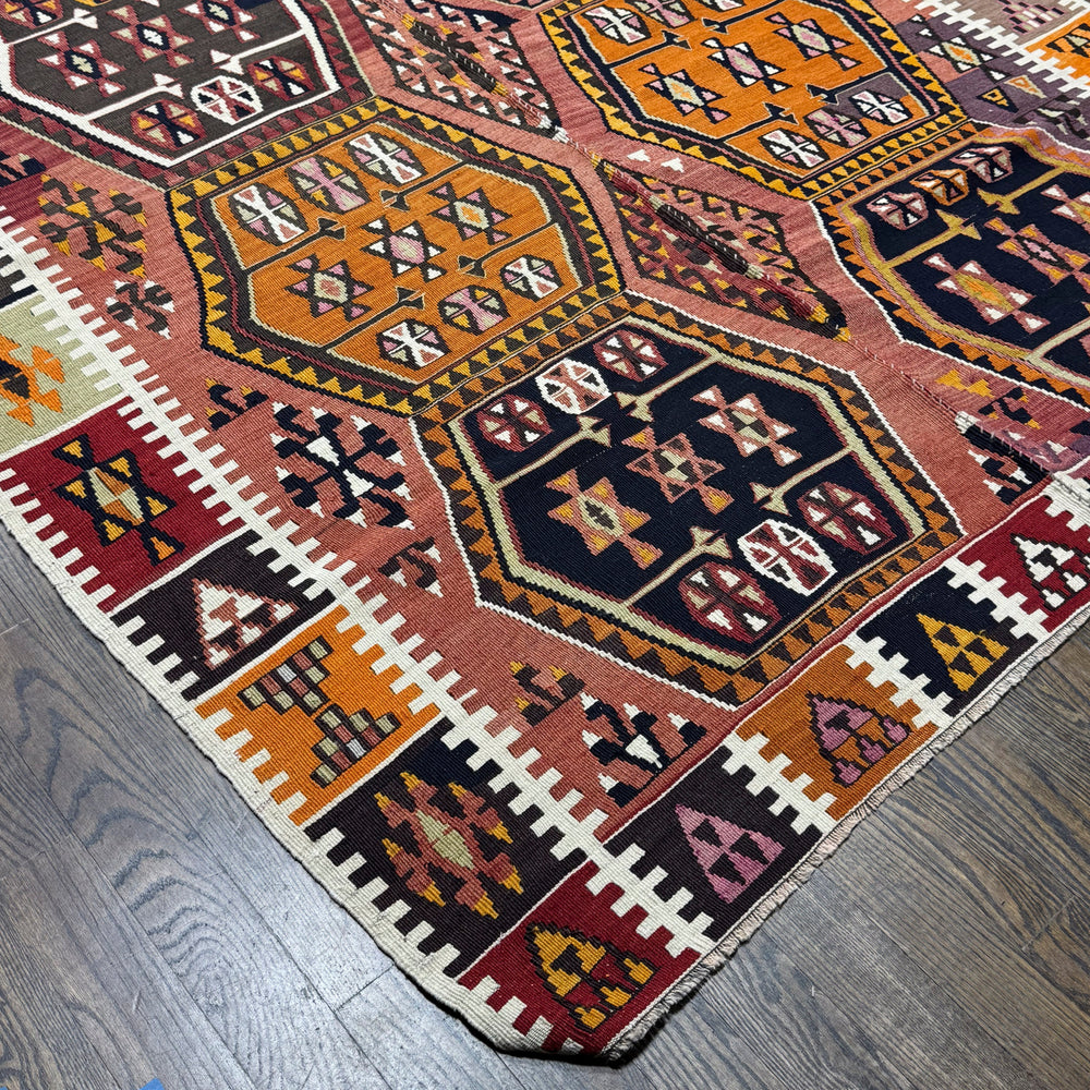 Old Turkish Kilim Rug