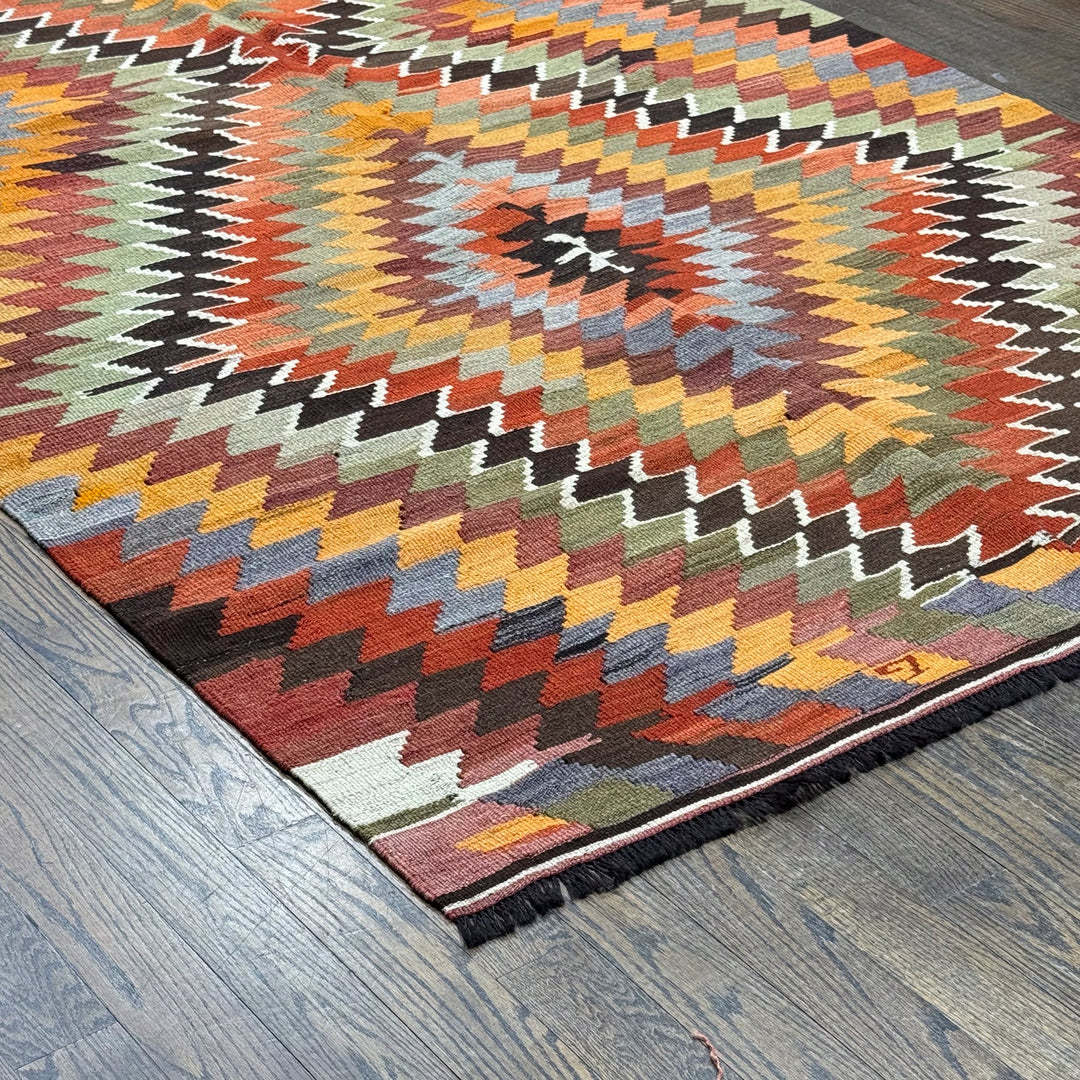 Old Turkish Kilim Rug