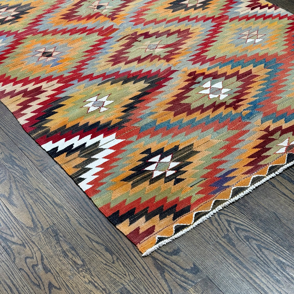 Old Turkish Kilim Rug