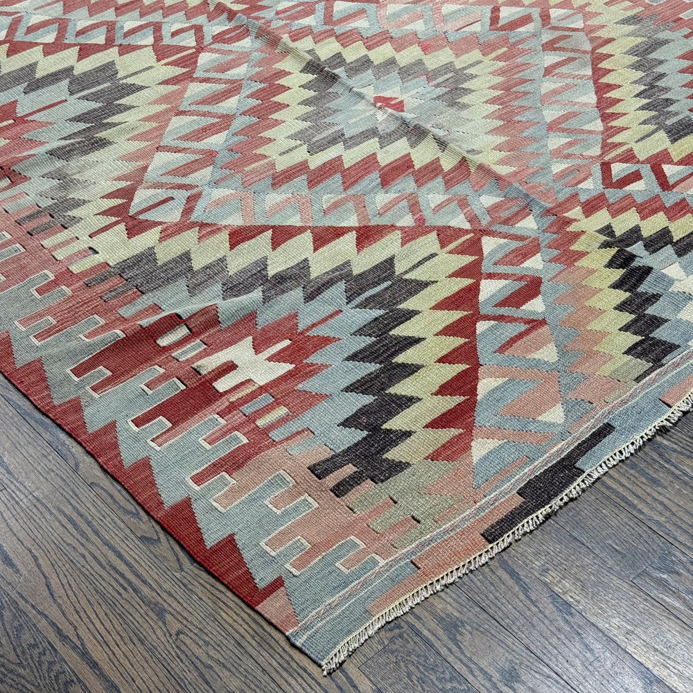 Old Antique Turkish Kilim Rug