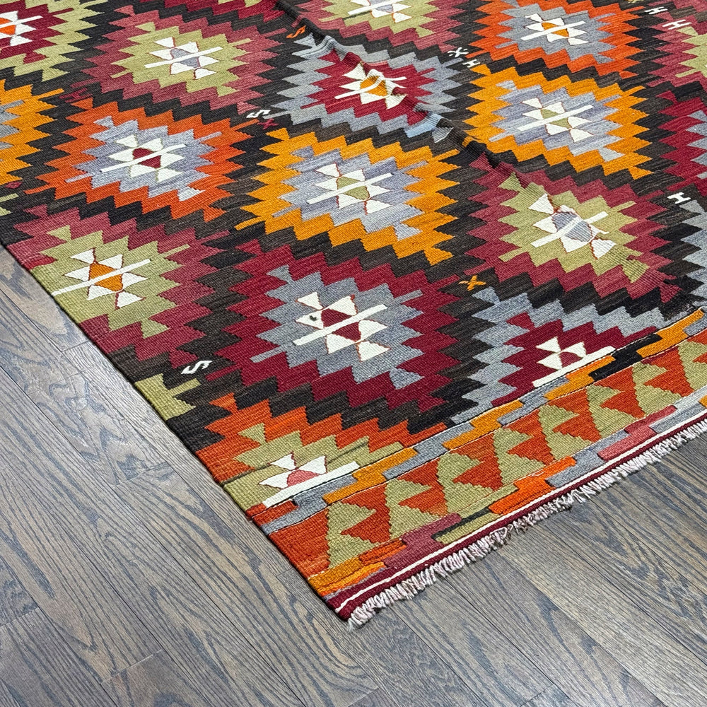 Old Turkish Kilim Rug