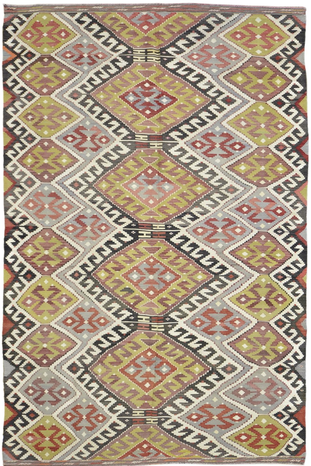 Old Antique Turkish Kilim Rug