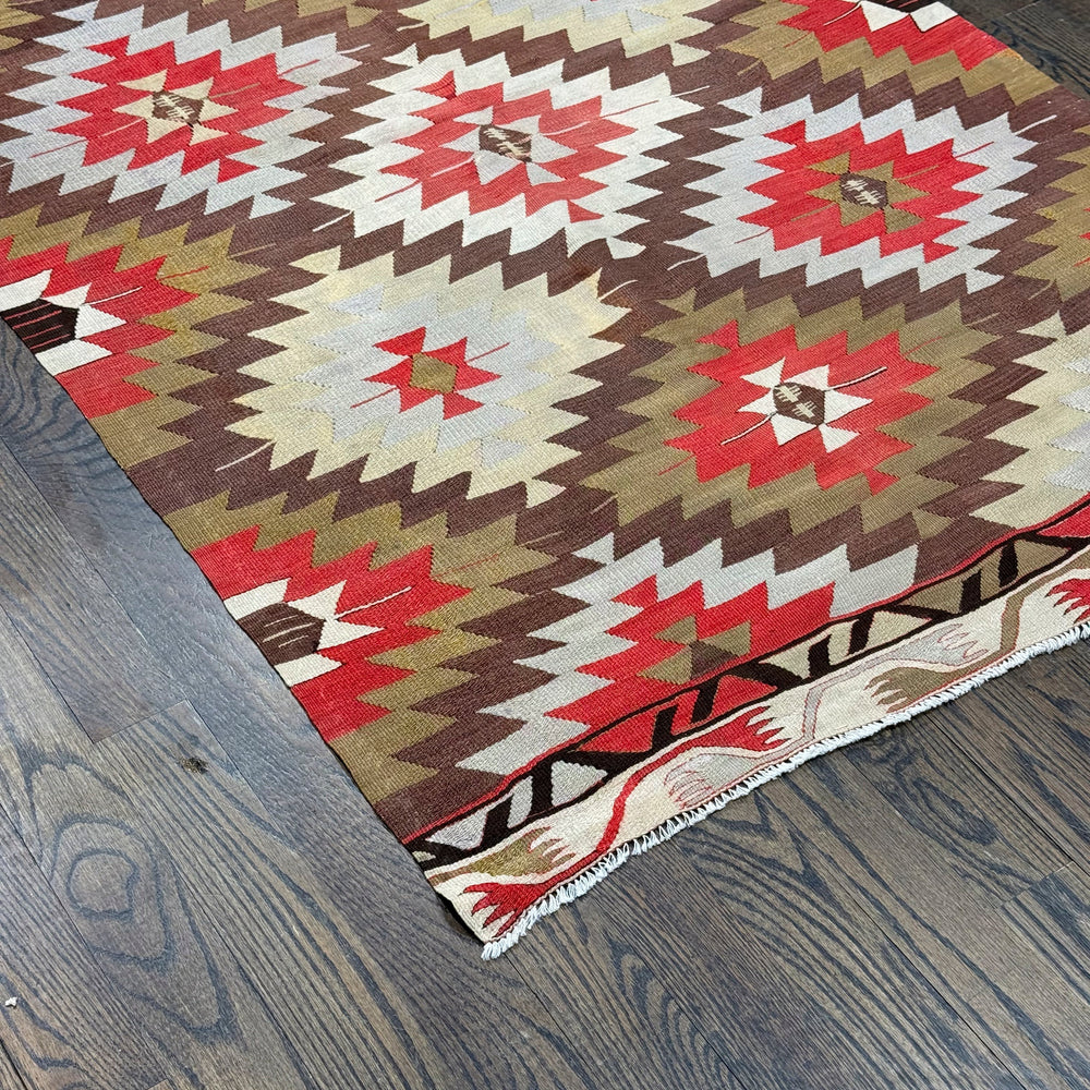 Antique Turkish Kilim Rug