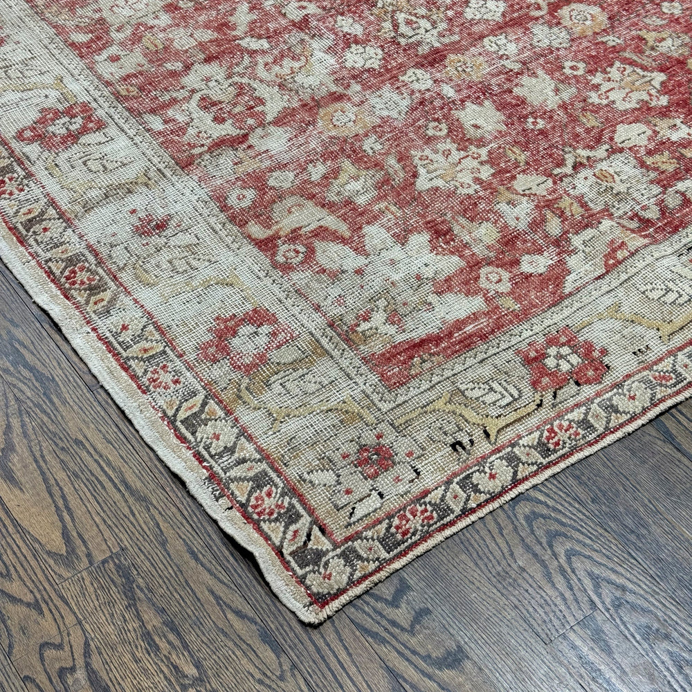 Antique Wool Medium Pile Turkish Rug