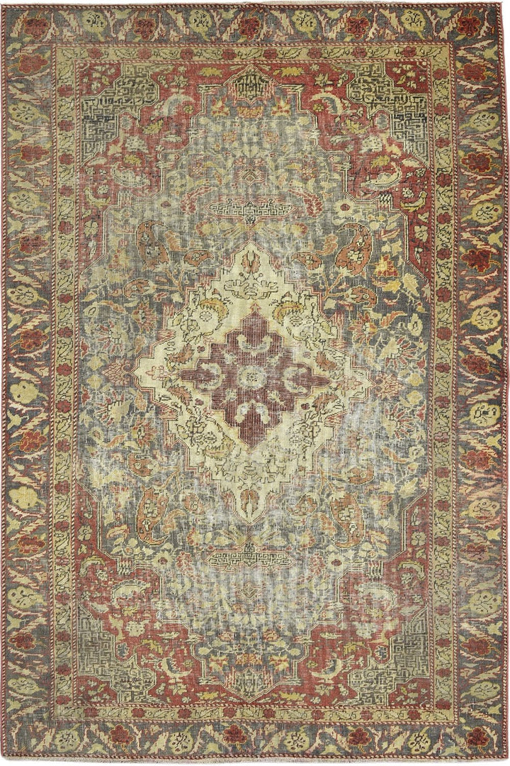 Antique Wool Turkish Rug